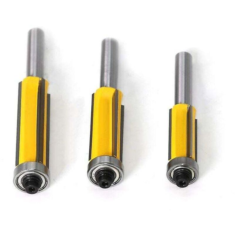 Jeu 5 Fraises à Chanfreiner 8mm Avec Butée - Pour Bois, Plastique, Trous Coniques Réglables