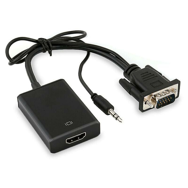 Convertisseur VGA Mâle Vers HDMI Femelle avec Audio