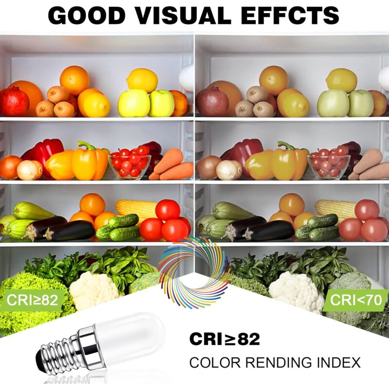 Ampoule Frigo Machine Coudre 4x Ampoules LED E14 1.5W 2700K Blanc Chaud - Équivalent 15W - Pour Frigo, Machine à Coudre, Lampe De Sel - 230V Ampoule Frigo 15w