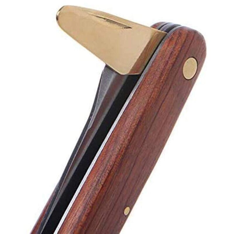Coupe-greffe, coupe-greffage pliable en acier inoxydable, outil pour élaguer les semis, manche en palissandre, couteau à greffer à double ouverture, ciseaux de coupe NPTERBL 4