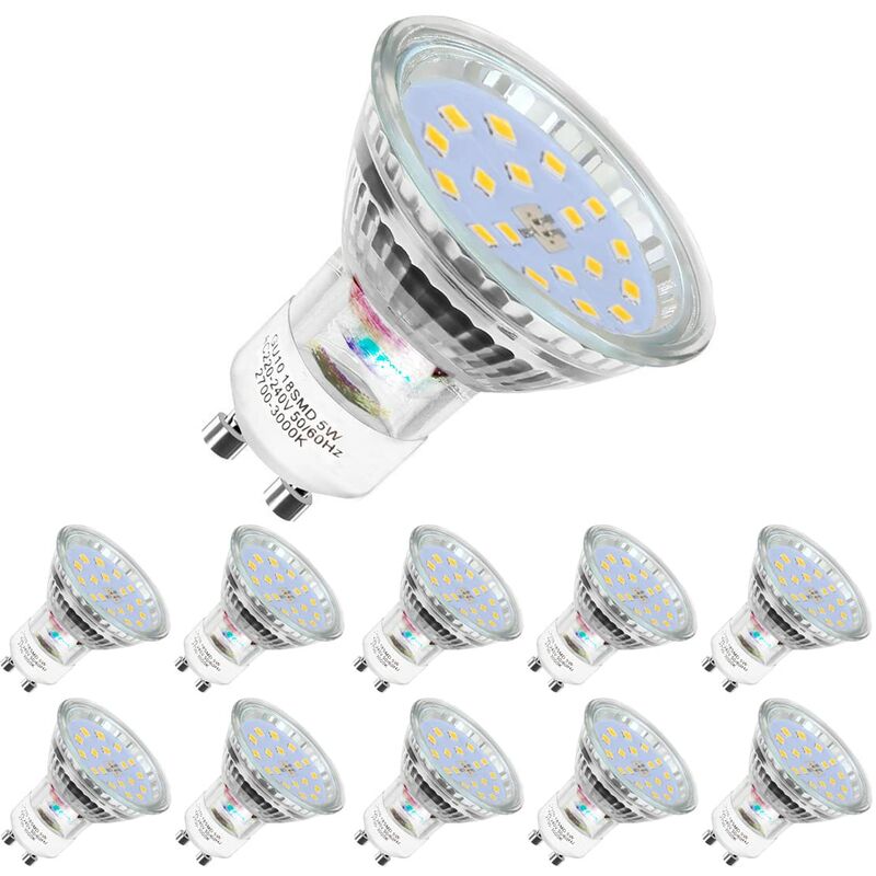 Ampoules LED GU10, 7W équivalent Ampoule Halogène 70W, 550ml