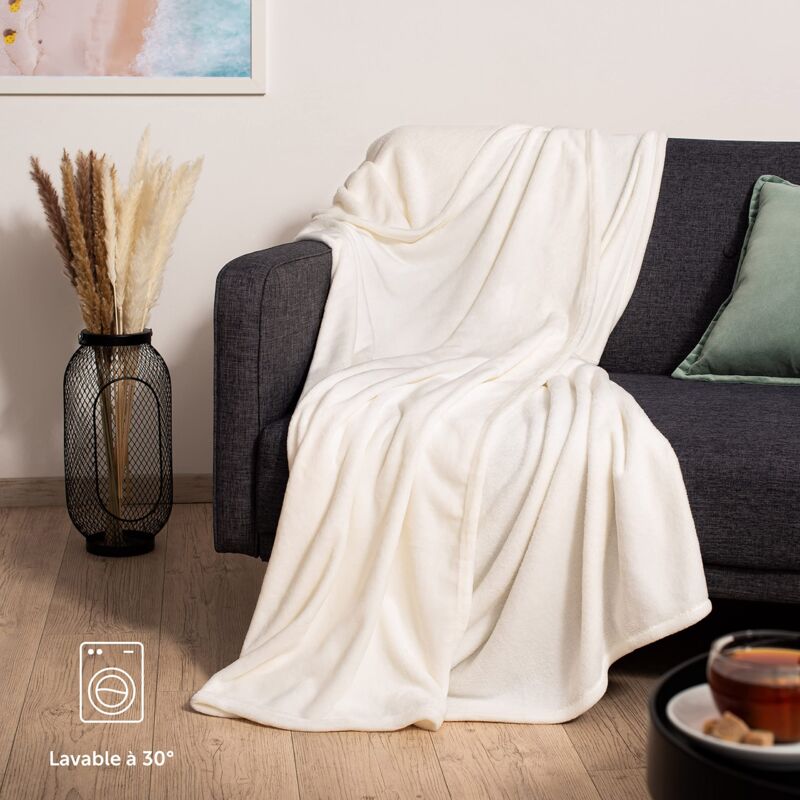 Couverture En Polaire Flanelle 150 X 200 Cm, Moelleuse Douce Et Chaude