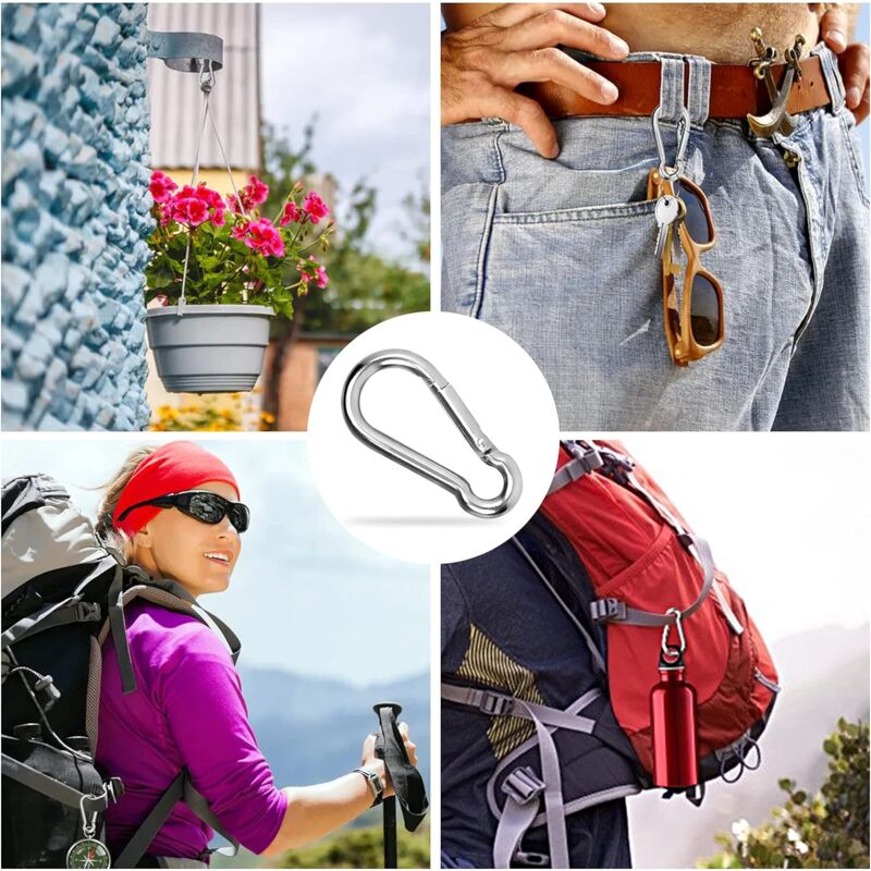 Générique Mousquetons À Ressort En Acier Inoxydable 304