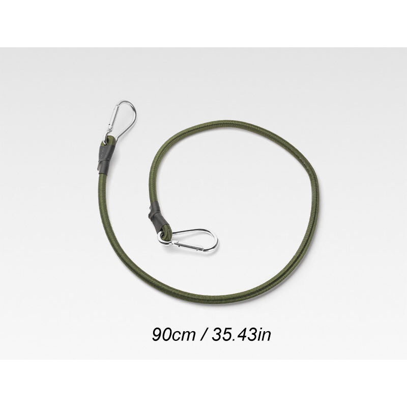 Lot De 2 Cordes Élastiques 2m Avec Mousquetons - Sangles Robustes Noires Pour Moto, Bagages Et Sécurisation