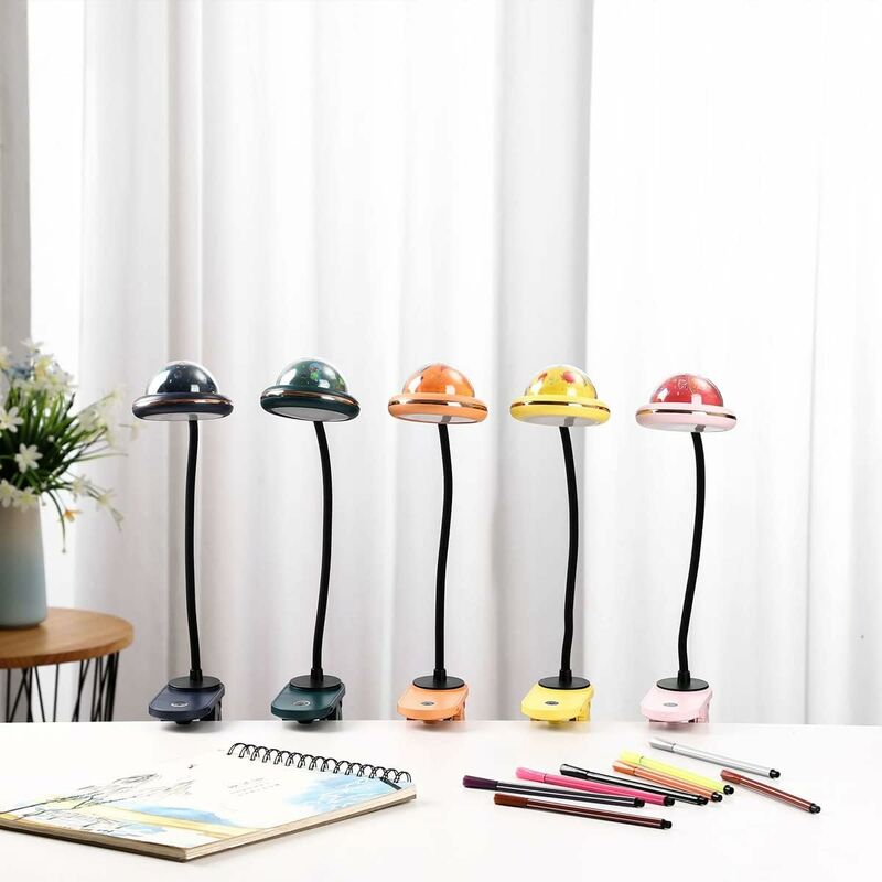 Lampe De Lecture Rechargeable LWMTT 16 LED - 3 Couleurs, Flexible, Clip 360°