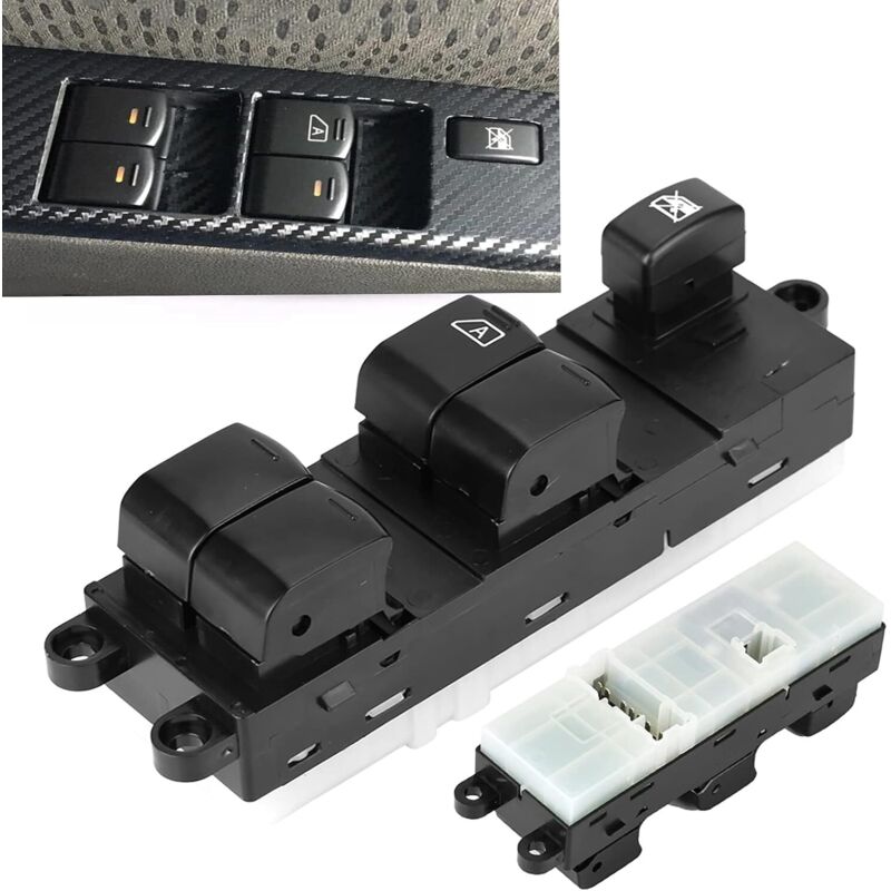 Interrupteur Leve-Vitre Électrique Passager Pour Nissan Navara, Pathfinder, Qashqai - Référence 25411-JD000