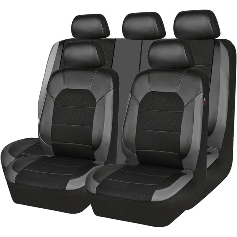 Housses De Siège Auto Complètes 5 Places Pour Dacia Duster, Logan, Sandero | Tissu Respirant, Lavable, Airbag Safe