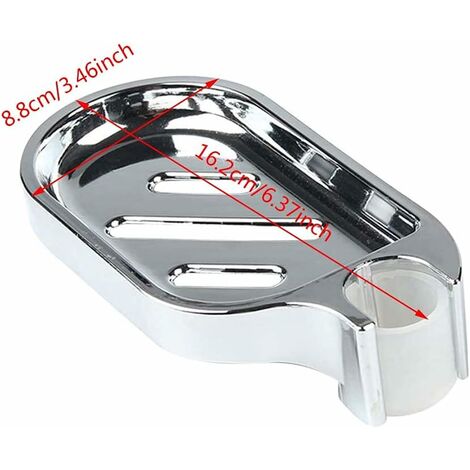 Porte Savon Pour Barre De Douche 22mm, Porte-Savon Douche En ABS Plastique Support De Savon De Douche 80884739