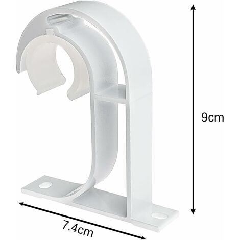 4 Pièces Noir Support Tringle Rideaux, Supports Pour Tringles à Rideaux