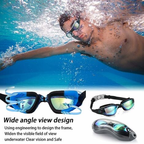 Lunettes de natation en silicone pour enfants, anti-buée, lunettes