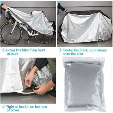 Bache de protection anti pluie pour 3 vélos
