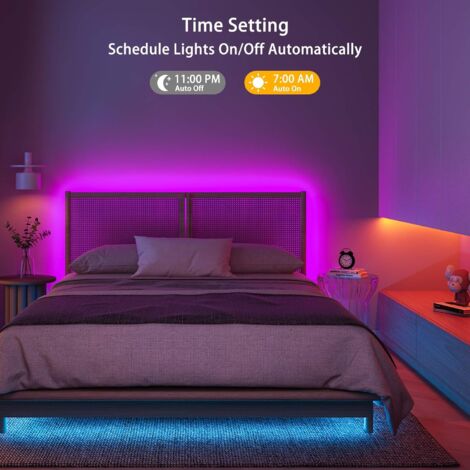 Govee LED Chambre, Ruban LED 5m, Bande LED RGB Bluetooth avec