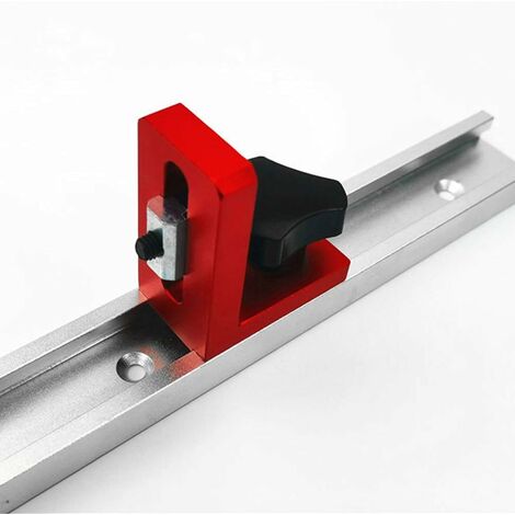 Butée De Guide Pour Scie à Onglet - Alliage Aluminium - Pour Rail De Guidage Bois - Précision Coupes Angulaires
