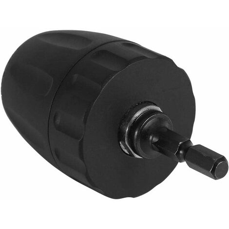 Mandrin Sans Clé 3/8" 24UNF 0,8-10 Mm Avec Adaptateur 1/4" - Pour Perceuse, Vissage Rapide - Alliage Durable