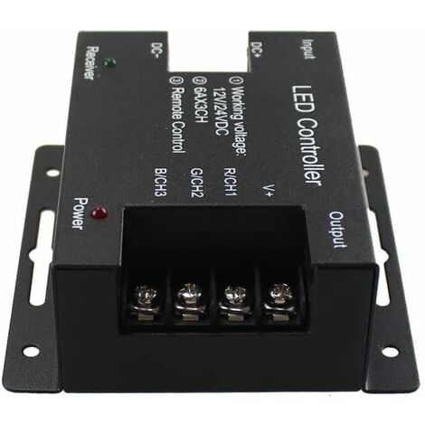 Variateur tactile LED RGB 12 V - 24 V - Interrupteur pour variateur d'intensité pour bandes lumineuses LED