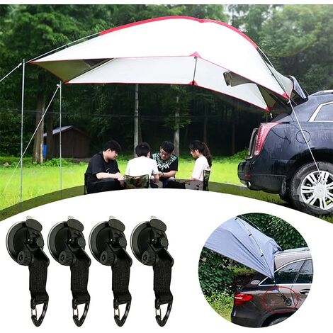 12€69 sur 4PCS Crochet Ventouse D'ancrage de Tente et Voiture