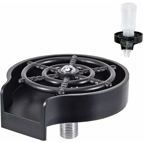 Rinceur en verre pour évier, lavage rapide pour verre à vin, verre d'eau, biberon, tasse, évier de cuisine, accessoires faciles à installer (ABS)