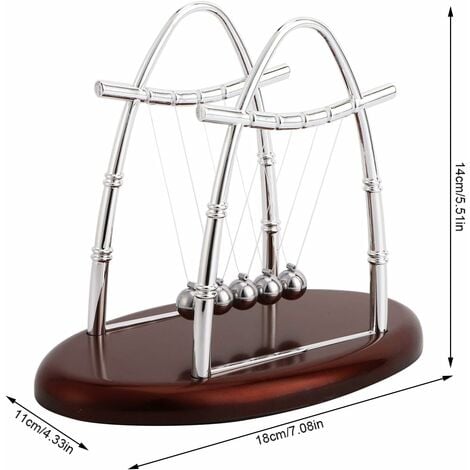 Pendule de Newton Berceau Balle d'Equilibre Jouets pour Enfants Adultes  Physique Science Ornements Éducatifs Cadeau (#2)