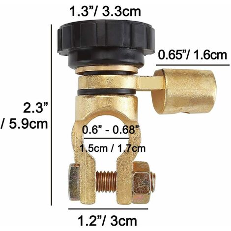 Pince De Commutateur De Batterie De Voiture, Isolateur Principal De Deconnexion Pour Moto Camion Van Caravane Terminal Maitre De Batterie Interrupteur De Coupe Connecteur Sectionneur 91916811