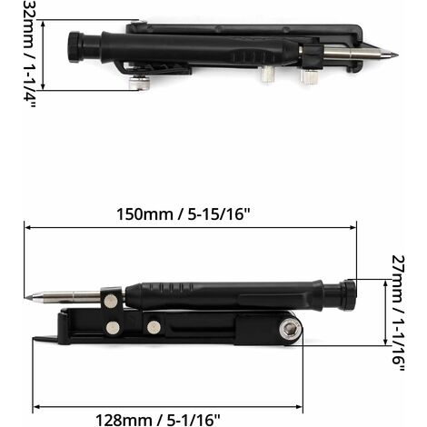 Outil Traceur De Cercle Pour Menuisier - Règle à Tracer En Aluminium - Rouge