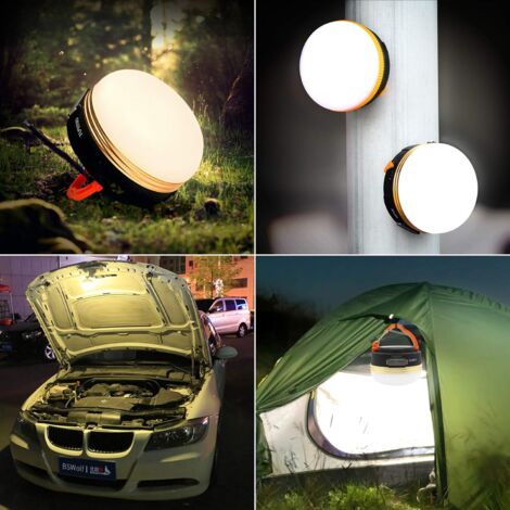 2 Pack Camping Light Lantern LED Lampe Rechargeable USB Étanche 3 Modes  Power Bank Tent Lights pour Camping en Plein Air Randonnée Urgence