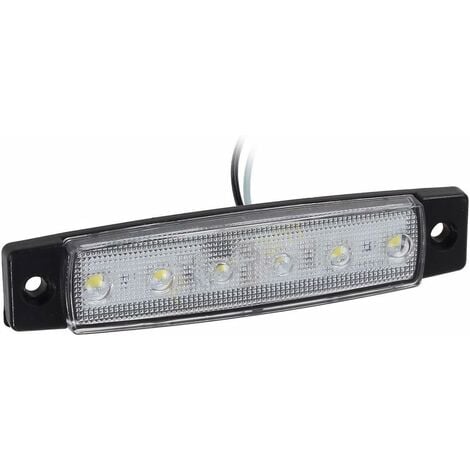 10 pcs 9,7 cm 6 LED côté 12V LED MARKER Remorque Feux de gabarit pour camion, marqueur lumière Ambre, partie arrière Feu de Gabarit, camion Cab Feux de gabarit, RV Convoi