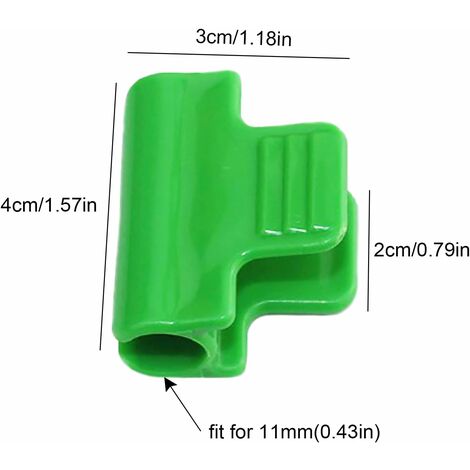 UILYNIU 30 Pièces Serre Film Pinces Clip De Serre Clip Cerceau Tunnel Clips Pour Plantes Clip Pour Tige De Tube De Serre Clip De Fixation Pour Serre Pour Plantes Filet Tunnel Cadre