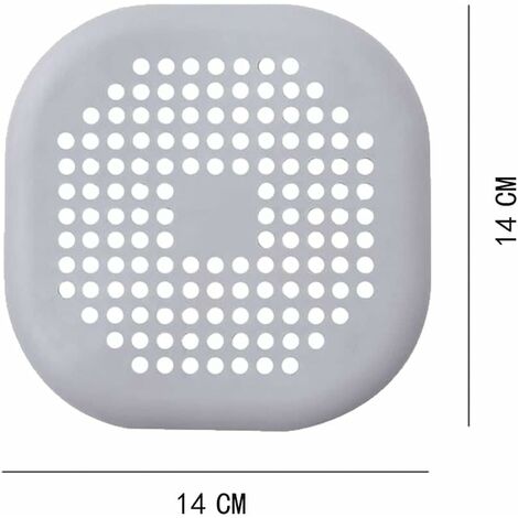 2 pièces Filtre Baignoire Cheveux Filtre Évier en Silicone Filtre Attrape Cheveux Douche,Filtre Evier de Cuisine avec Ventouse,pour évier de Cuisine,Salle de Bain,( Blanc)