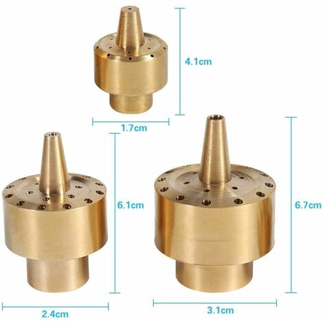 JIN-5pcs tête de pulvérisation de jardinage buse d'atomisation d