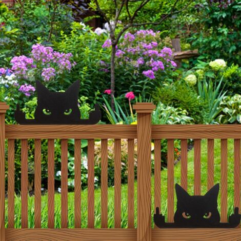 Sculpture De Chat Noir En Pierre - Statue En Résine Effet Marbre