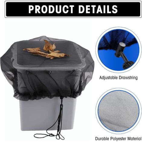 2 Pcs Filet Pour Citerne De Pluie 95 Cm Housse Pour Tonneau D'eau Filet De Protection Réglable Filet Recuperateur Eau Housse Pour Tonneau De Pluie Ave | Leroy Merlin