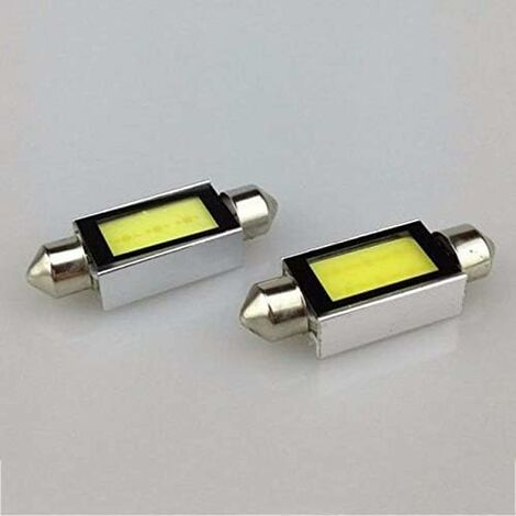 Ampoule Navette C5W LED 12V Plafonnier Portière Plaque Voiture Camion 36mm  2 Pcs