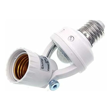 Douille Détecteur De Mouvement E27 - Allumage Automatique, Détection 6 M, Réglable