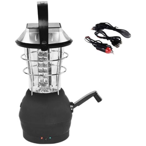 Lanterne Camping LED 3W Rechargeable USB – Lampe Urgence 180 Lumens – Blanc Chaud