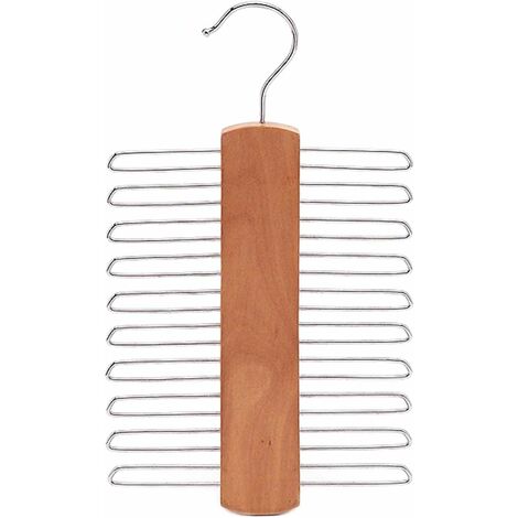 Organisateur de cravates réglable 360° pivotant, support pour cravates, ceintures, foulards en soie, porte-cravates antidérapant, rangement maison | Leroy Merlin