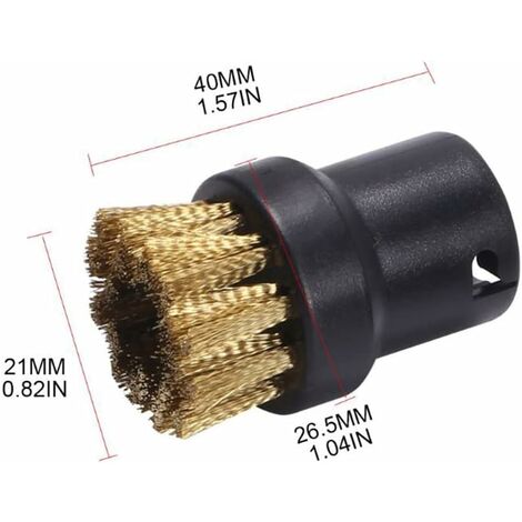 Lot De 6 Brosses Rondes Pour Nettoyeur Vapeur Kärcher SC1 SC2 SC3 SC4 Sc5 Sc7 Ctk10 Brosse De Nettoyage Vapeur 2 Grandes Buses Brosses Rondes 4 Petites Buses Brosses Rondes 80566506