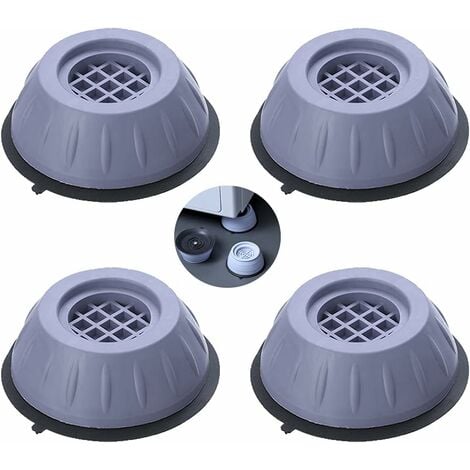 4 pièces Machine à laver Foot Pad, Amortisseur de vibration, Lavage anti- vibration
