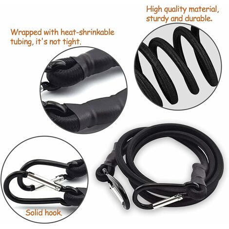 Sangle Moto Bagage Lot De 2 Tendeurs élastiques Fuxton Avec Crochets - Longueur Réglable 20 à 100 Cm - Pour Fixation Bagages, Bâches, Moto Sangle Moto Bagage Lot De 2 Tendeurs élastiques Fuxton Avec Crochets - Longueur Réglable 20 à 100 Cm - Pour Fixation Bagages, Bâches, Moto
