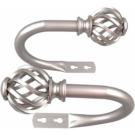Lot De 2 Embrasses De Rideaux - Crochets Muraux Autocollants Pour
