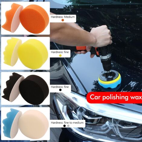 Kit 5 Disques De Polissage Laine - 100mm - Avec Adaptateurs M10/M14 - Pour Perceuse Ou Polisseuse