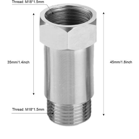 Adaptateur de capteur d'oxygène de lumière de moteur de contrôle CEL de voiture, M18 x 1.5, kit de bonde d'éliminateur de lumière de moteur fixe, convertisseur catalystique 34 Adaptateur de capteur d'oxygène de lumière de moteur de contrôle CEL de voiture, M18 x 1.5, kit de bonde d'éliminateur de lumière de moteur fixe, convertisseur catalystique 34