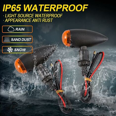 Clignotants LED KOSO Infinity-R - Lot De 2, Universels Moto Avec Feu Stop Intégré, Certifiés E