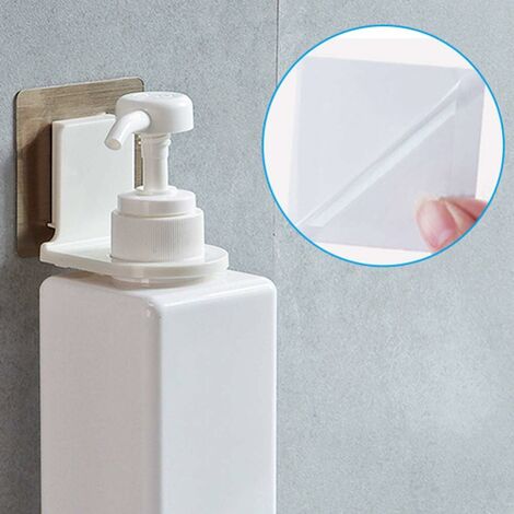 Crochets Adhésifs Ronds Sans Perçage - Lot De 4, Pour Bouteilles Spray Salle De Bain, Design élégant