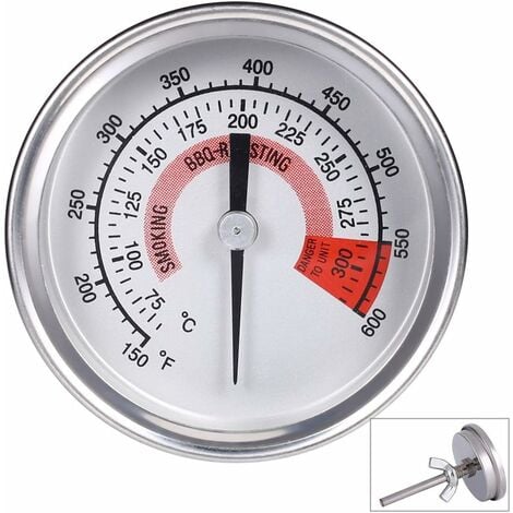 Thermomètre four 0-300C Acier inoxydable température lecture instantanée