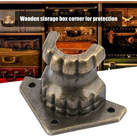 Lot De 4 Pieds Ou Coins Protecteurs En Bois Pour Coffre à Bijoux Ou Boîte Cadeau