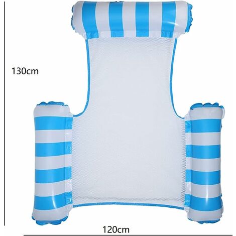 VINGVO Chaise flottante Hamac Gonflable de Piscine Lit Flottant Pliable Chaises Longues VINGVO Chaise flottante Hamac Gonflable de Piscine Lit Flottant Pliable Chaises Longues