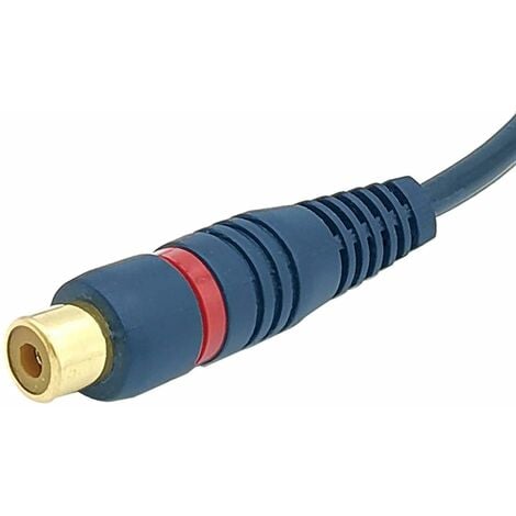 Cable RCA Audio Splitter RCA Y Cable Adaptateur 20cm Cable RCA vers JACK 1  Male vers