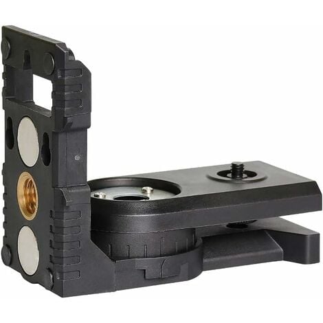 Support Mural Réglable Pour Niveau Laser - Alliage Aluminium - Fixation Triangulaire Stable - Hauteur Adjustable - Menuiserie