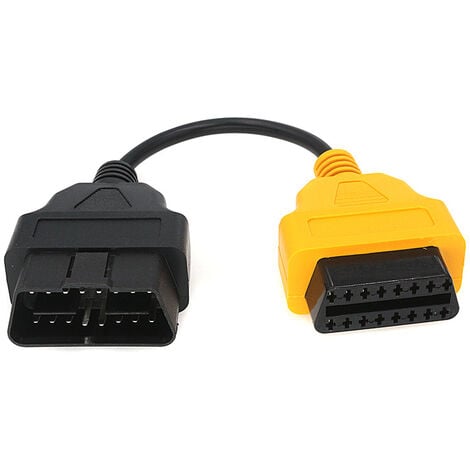 ECU Scan OBD2 Câble adaptateur de diagnostic jaune pour Fiat ECUScan Multi  Scan