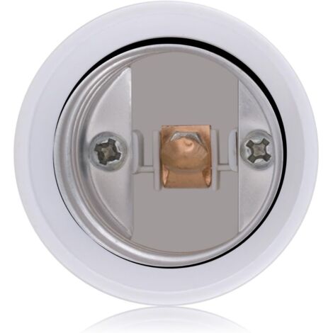 Adaptateur Douille E14 Mâle Vers B22 Femelle - Pour Ampoule - Blanc - Neuf